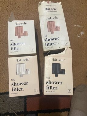 Kitsch Shower Filter Boxes - Terracotta, Chrome, Matte Black NIB